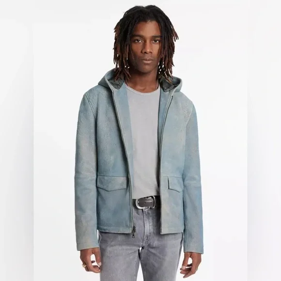 John Varvatos Mateo Hooded Jacket. Size EU 46 USA 36 small
